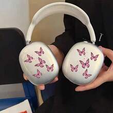 Funda protectora con diseño de flores y mariposas compatible con el estuche de carga inalámbrica de Apple, cubierta protectora para auriculares anti-arañazos y anti-caídas - Multicolor - Ver 11