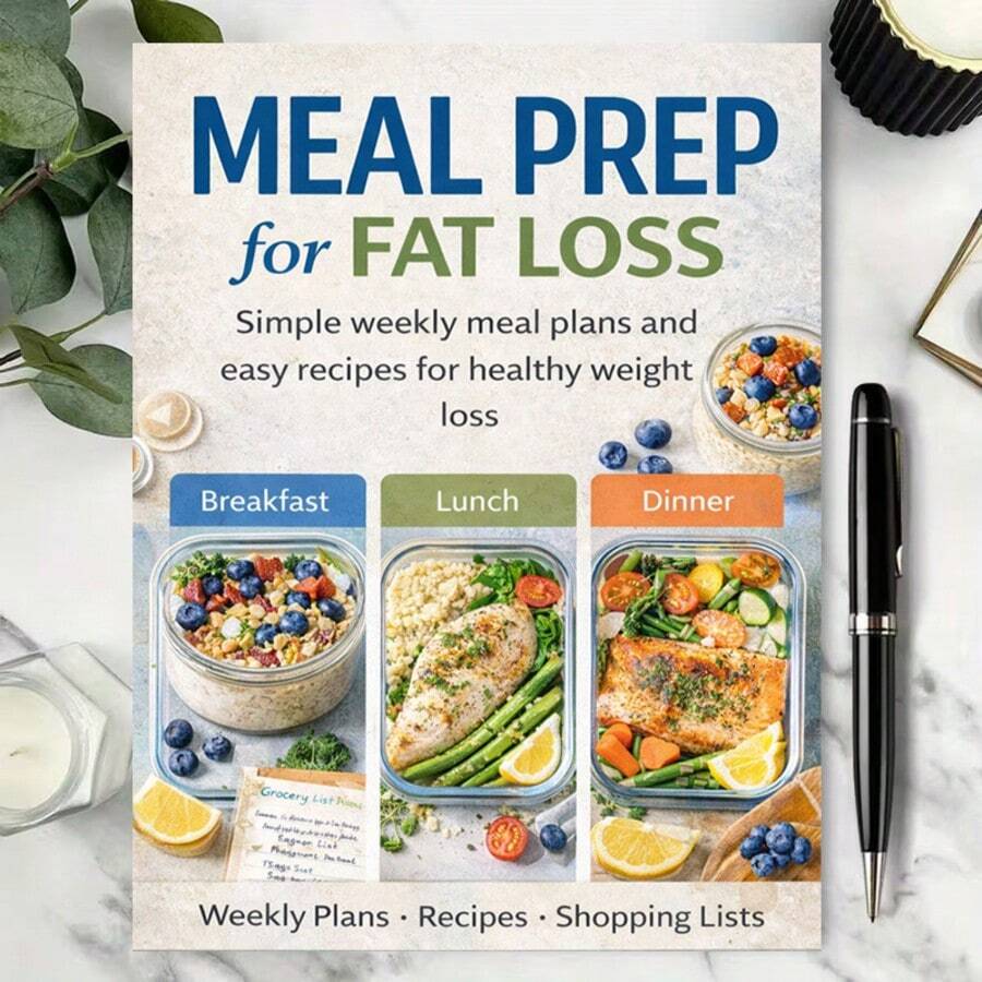 Weekly Meal Planner Notebook - Healthy Eating Diary, Nutrition Tracker, Balanced Diet Log And Wellness Notes - Paperback - View 1