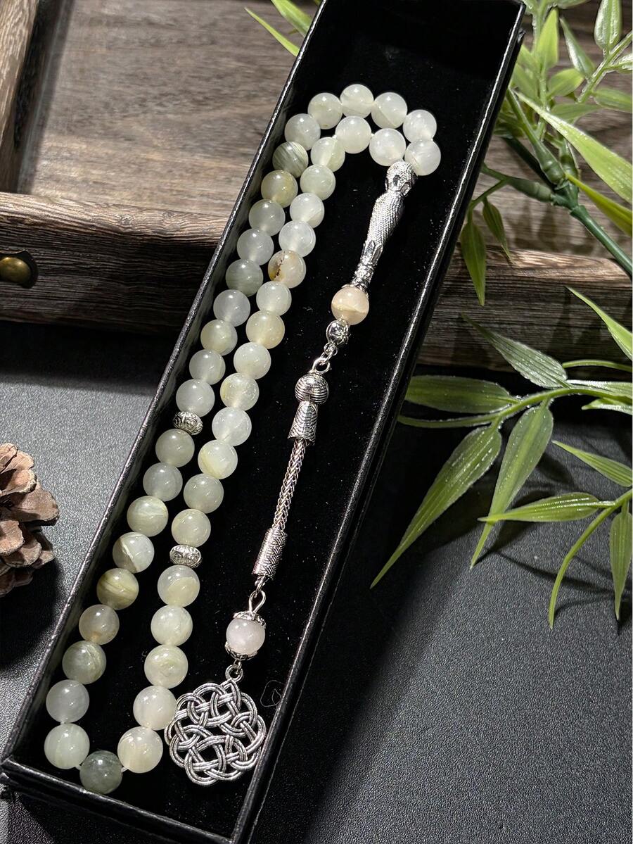 Bộ tràng hạt đá mã não Hồi giáo, kiểu dáng thanh lịch và tinh tế, phù hợp cho cả nam và nữ. - Nhiều màu - Xem 1