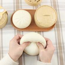 Realistic Big Steamed Bun,Mini Soup Dumpling/ Xiaolongbao With Steamer, Slow Rising Squeeze Toy, Novelty Stress Relief Set For Anxiety Relief..Daily Stress Relief Toy, Colored Dumpling/Steamed/Mantou Bun Shaped Stress Ball, Sensory Stress Relief Toy, Squeeze Dough Ball, Hand Stress Relief Toy, Desktop Elastic Toy With Food Steamer, Party Game & Gift, Suitable As A Gift Or Party Favor. - View 5