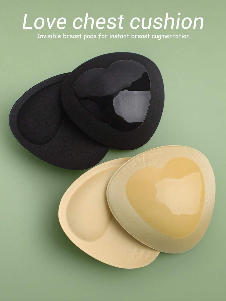 女士加厚自粘海绵胸垫，适合各种场合 - 彩色 - 查看 1