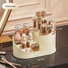 Organizador giratorio de múltiples compartimentos - Organizador multifuncional para artículos de papelería, cuidado de la piel y brochas de maquillaje - multicolor - Ver 4
