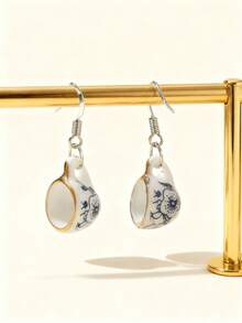 1 Pair Floral Earrings Suitable For Daily Wear - Multicolor - View 4
