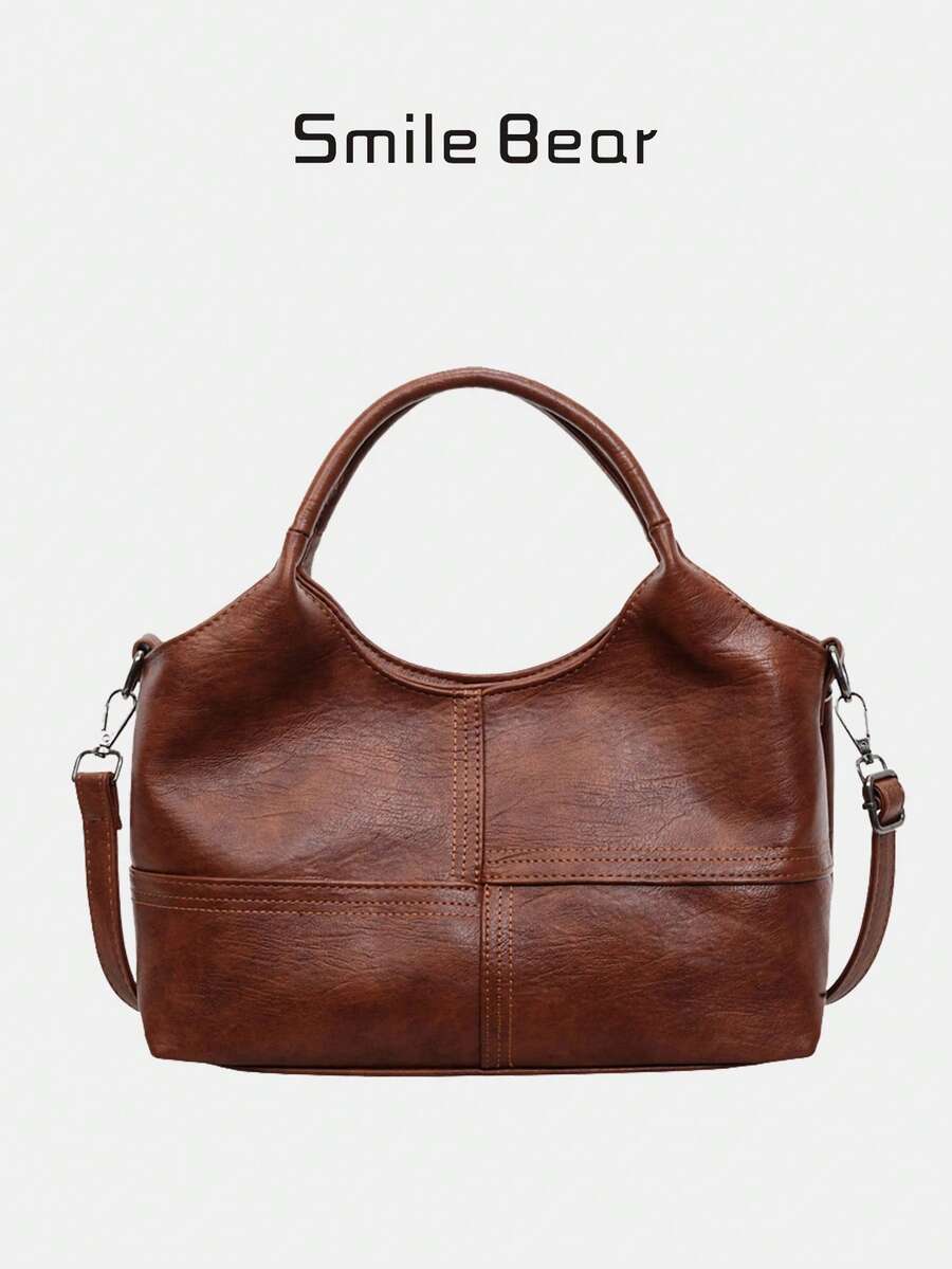 Tote Bag Cute Embroidered Hanging Accessories Light Commuting Casual All-Matching Shoulder Bag Student Party Daily Travel Large Capacity Underarm Bag Small Design Women's Bag