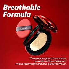 TIRTIR Mask Fit Red Cushion Foundation 18g - 21W Natural Ivory | Full Coverage, Weightless, Skin Fit, Satin Glow Finish, Korean Makeup BB Foundation, Beauty, Tattoo Cover Up, Buildable - 21W 天然象牙白 - 查看 3