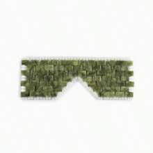 1pc Natural Jade Eye Mask Xiuyu Ice Compress Jade Eyelid Hand-Woven Cool Eye Protection Jade Mask - Xiuyu B Style - Green - View 1