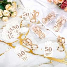 10个/套金色开瓶器，适用于50岁、60岁、70岁、80岁生日礼物、生日派对和周年纪念礼物、婚礼回礼和礼物、情人节礼物、厨房和酒吧用品、派对礼品 - 多色 - 查看 4