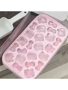 SANRIO Khay silicon có nắp - Hình hoạt hình dễ thương, tạo hình hoàn hảo, thích hợp để làm đá tại nhà. - Nhiều màu - Xem 6