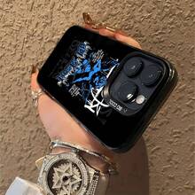Ángel azul arquero fondo negro sadboyz.funda de teléfono Fundas compatibles con ,Apple,VIVO,OPPO,,, y Honor.Fabricadas en silicona TPU,ofrecen protección contra golpes y caídas. - Negro - Ver 6