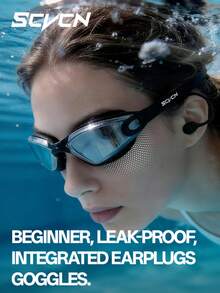 SCVCN Women's Professional Anti-Fog Waterproof Swimming Goggles With High Definition Clear Lenses, Adult Swimming Goggles With Earplugs - Multicolor - View 7