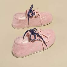 Women's Sneakers New Thick Soled Height-Increasing Women's White Shoes Can Be Paired With Various Pants And Clothes Outdoor Sports Shoes Street Style - Hồng - Xem 1