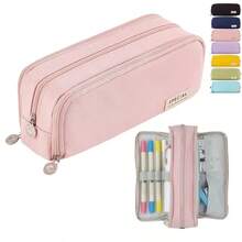 1pc Multifunctional Large Capacity Pencil Case - Durable Polyester Fiber, Suitable For Office And School Supplies, Cosmetics Storage - Perfect Gift For Teens, Men, Women - Multicolor - View 8