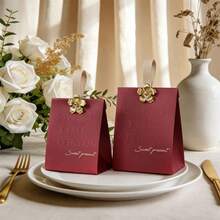 Set de 5 cajas de regalo de estilo chino moderno para bodas, cajas de regalo para fiestas para dulces y golosinas - Multicolor - Ver 12