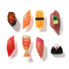 8pcs Cute Refrigerator Magnets, Funny Realistic Sushi Fridge Magnets, Suitable For Whiteboard, Map And Home Decor Magnetic Objects, Even Simulation Food Games - 8Pcs - View 7