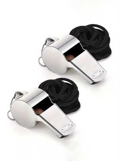 1 chiếc còi thép không gỉ kèm dây đeo, âm thanh to và rõ ràng, hoàn hảo cho huấn luyện viên, trọng tài và các quan chức.