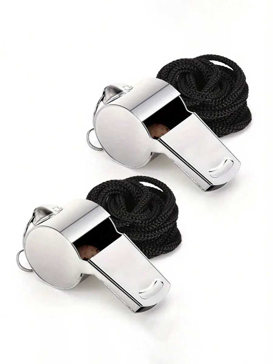 1 chiếc còi thép không gỉ kèm dây đeo, âm thanh to và rõ ràng, hoàn hảo cho huấn luyện viên, trọng tài và các quan chức.