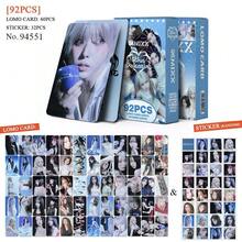 92张/盒 NMIXX Bluevalentine 照片卡（60张 LOMO 卡 + 32张贴纸），K-POP 粉丝周边，SKZ 限量版粉丝商品，收藏照片卡，贴纸，节日礼物 - 彩色 - 查看 8
