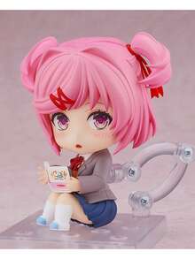 Doki Doki Literature Club! Articulated Figurine Models, Approx. 10CM Tall, Monika, Sayori, Natsuki, Yuri Anime Character Cute Desktop Decor Figures, Doki Doki Literature Club Merchandise Figurines - Multicolor - View 2