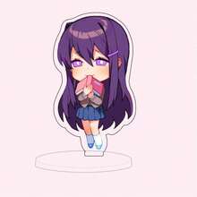 Doki Doki Literature Club! Articulated Figurine Models, Approx. 10CM Tall, Monika, Sayori, Natsuki, Yuri Anime Character Cute Desktop Decor Figures, Doki Doki Literature Club Merchandise Figurines - Multicolor - View 15