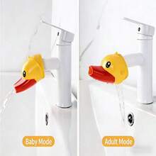 Cute Duck Shaped Faucet Extender Sink Faucet Extension Kit, Splash-Proof Durable Water-Saving Adapter, Easily Wash Face, Eyes, Brush Teeth, And Wash Hair, Hands-Free Operation, Multifunctional Practical Tool For Kitchen And Bathroom. - Faucet Extender - View 2