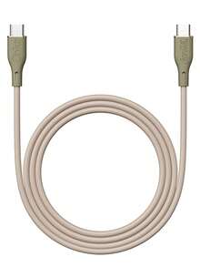 Coca-Cola C-1 USB C To C Fast Charging Cable, 60W High-Speed Charger Cord With Smart Chip, & Leak-Proof Design, Compatible With Laptop, Tablet, Phone, Switch - Olive Green - View 9