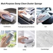 Bộ 4 miếng bọt biển lau chùi ướt màu xám, bền chắc, có chức năng lau khô và ướt kép, thấm hút nhanh, dụng cụ vệ sinh nhà bếp, phòng tắm không để lại cặn bẩn, miếng lau chống mài mòn, dụng cụ vệ sinh đa năng dùng hàng ngày. - Nhiều màu - Xem 9