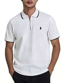 Polo Ralph Lauren Men's Classic Stretch Mesh Short Sleeve Polo With Embroidered Logo - White - View 1