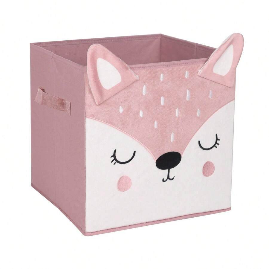 Atmosphera Caja de almacenaje infantil "doe" rosa 29x29 - Rosa - Ver 1