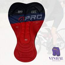 FORRO PAD CICLISTA COM GEL DENSIDADE 100% - Multicolorido - Visão 3