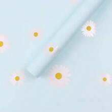 CASAMAX WL 20 piezas papel coreano. Papel para envolver flores, regalos o manualidades. Celofán con diseño de margaritas 58x58 cm. El color se envía al azar. - 20 Piezas - Ver 2