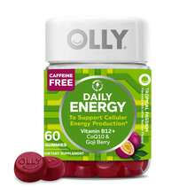 OLLY Extra Strength Daily Energy Gummy, Caffeine Free, 1000mcg Vitamin B12, CoQ10, Goji Berry, Adult Chewable Supplement, Berry Yuzu Flavor - 60 Count - 60 片裝(1 包) - 查看 13
