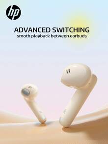 HP H10J 无线耳机 | 蓝牙 5.4 | IPX4 防水 | 30 小时续航 | 内置麦克风 | 附赠清洁笔和 3D 贴纸 - 查看 2