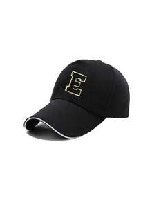 1pc Kids 26 Letter Pattern Baseball Cap, Multi-Functional Sun Protection, Suitable For Boys And Girls For Daily Outdoor, Travel, School Use In Spring/Summer - Black - View 9