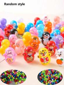 10个装猫咪滚轮玩具，塑料材质，无需电池，互动性强，适合多只猫咪同时玩耍，提供绝佳的玩耍体验。猫咪日常自娱自乐玩具，无需电池。 - 彩色 - 查看 5