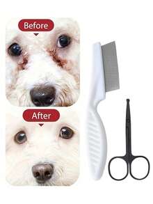 Stainless Steel Round-Tip Pet Grooming Scissors, Suitable For Dogs & Cats, Easy To Clean And Remove Tear Stains, Available In Silver And Black - Designed Specifically For Pets - Multicolor - View 6