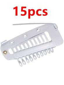 50PCS/20PCS/15PCS/10PCS/6PCS Hot Selling Clips Hat Veil Scarf Fixing Clips Wig Hairpiece Elastic BB Clips - Silver - View 12