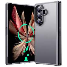 Aunote 1 ốp lưng bảo vệ kiểu dáng doanh nhân tối giản màu đen/xanh navy/xám cho Galaxy Z Fold7, được làm từ chất liệu PC cứng mờ thân thiện với da kết hợp với khung TPU mềm, bề mặt mờ, chống trầy xước, chống trơn trượt, thiết kế vòng bảo vệ camera nhô cao giúp ngăn ngừa trầy xước ống kính. - Xám - Xem 1