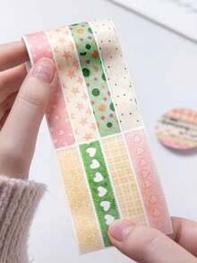 1 Roll Spring Floral Pattern Washi Tape, Spring Dreaming Series, Handmade Journal Supplies - Multicolor - View 9