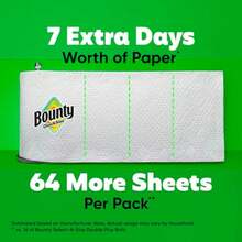 Bounty Paper Towels Quick Size White 16 Family Rolls = 40 Regular Rolls - Familia - Ver 6