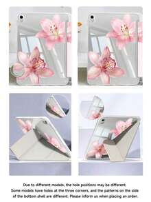 粉色芙蓉花保护套，兼容 iPad Air 4/5 10.9 英寸、7/8/9 10.2 英寸、(A16) 11 英寸（第 11 代，2025 款），内置 Apple Pencil 插槽，也适用于 Galaxy Tab A9 11 英寸、Tab A9 8.7 英寸。可爱风格，适合返校、情人节、新年等场合。 - 彩色 - 查看 5