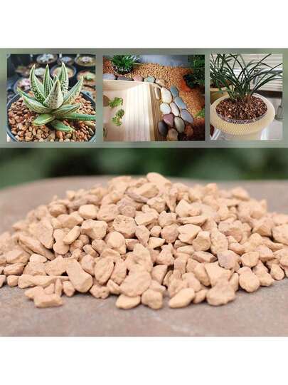 Diatomite Mini Rocks Stone Decorative Pebbles Vase Fillers Succulents Cactus Bonsai DIY Plant Rock Garden Outdoor Indoor Gravel For Aquarium, Fish Tank, Terrarium, Fairy Gardening, Reptile Top Dressing