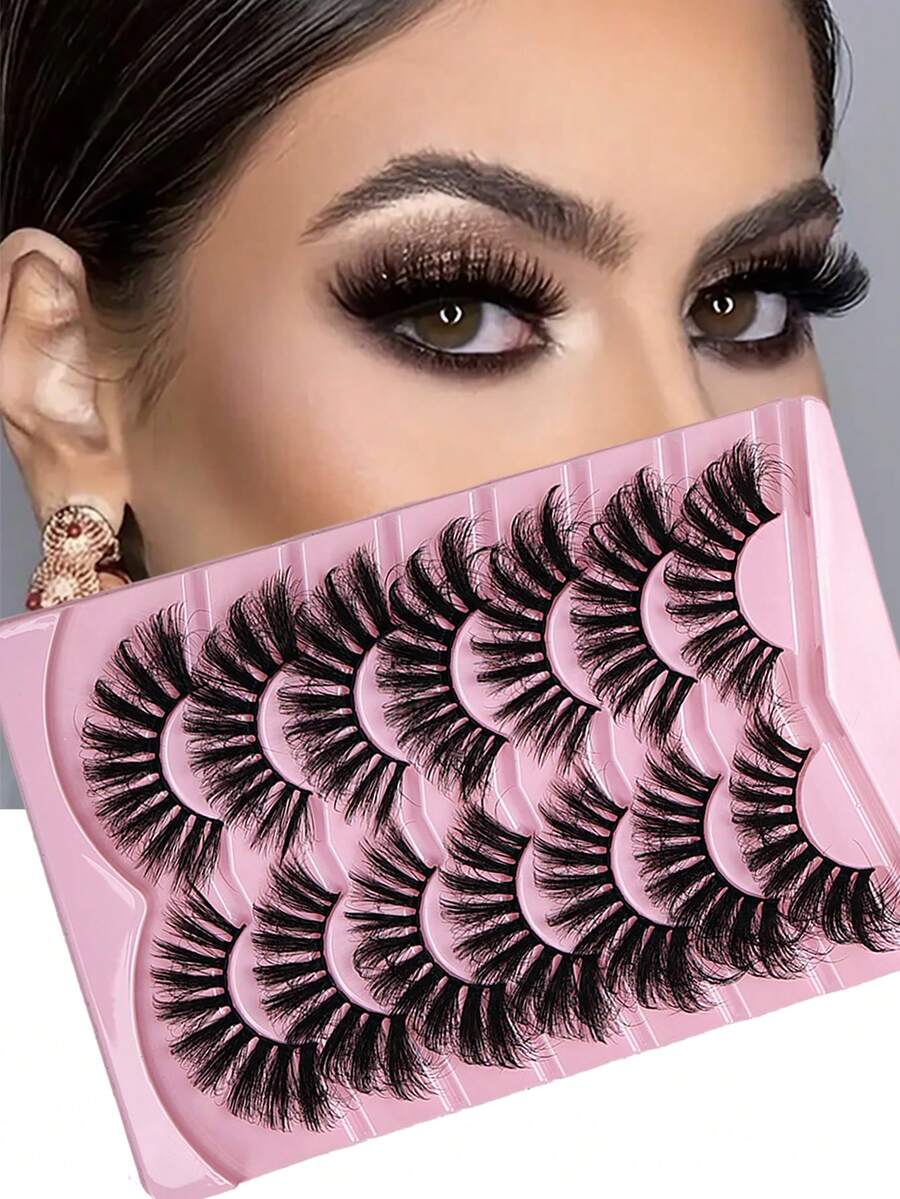 7 Pairs Of 25mm False Eyelashes, Naturally Voluminous And Curled, Defining Your Everyday High-End Charm - View 1
