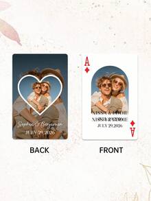 Custom Wedding Playing Cards,Customize Photo And Text,Wedding Playing Cards,Custom Poker Deck,Reception Game, Party Favors, Icebreaker, Celebrate Togetherness, Take-Home Keepsake Gift,Anniversary Gifts,Couple's Photo Deck,Gift For Him,Wedding Playing Cards,Blank Playing Cards,Birthday Cards - Multicolor - View 10