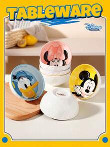 Disney Jiaqu Cute Cartoon Ceramic Rice Bowl, High-Value Microwave- Small Bowl - Multicolor - View 10
