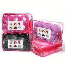 30 Pcs Self-Adhesive No Heat Hair Curlers, DIY Hair Styling Accessories, Women Hairdressing Tools - Multicolor - View 2