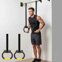 1 Cặp vòng tập luyện sức mạnh tay có thể điều chỉnh, thích hợp cho bài tập kéo xà, dụng cụ tập thể dục tăng cường sức mạnh tại nhà dành cho người lớn. - Nhiều màu - Xem 2