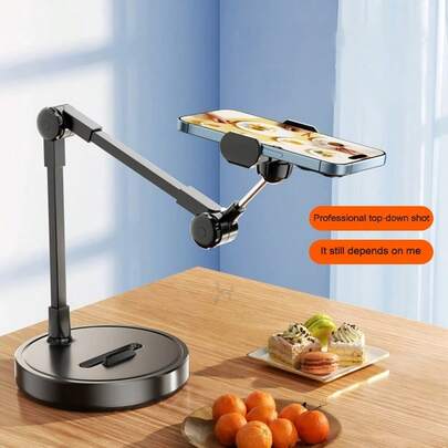 Giá đỡ máy tính bảng để bàn đa năng, có thể gập lại, kiểu dáng mới, phù hợp để xem video, phát trực tiếp, chụp ảnh thực phẩm, xem video hàng ngày, thích hợp làm quà tặng cho nhiều dịp, quà sinh nhật mùa xuân.