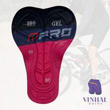 FORRO PAD CICLISTA COM GEL DENSIDADE 100% - Multicolorido - Visão 4
