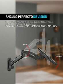 Redlemon Soporte para Monitor de Pared Brazo Móvil Hidráulico 17" a 32" Pulgadas - Ver 7