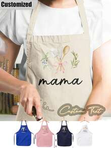 Personalisierte Namensschürze, individuelle Namensschürze, Muttertagsgeschenk (für Ehemann, Freund, Bruder, Junge), einzigartiges Geburtstagsgeschenk, lustiges Geschenk für Mama und Papa, Vatertags-Geschenk (von Tochter oder Sohn) - BBQ-Koch-Schürze, Küchengeschenk - Verschiedenfarbig - Übersicht 1